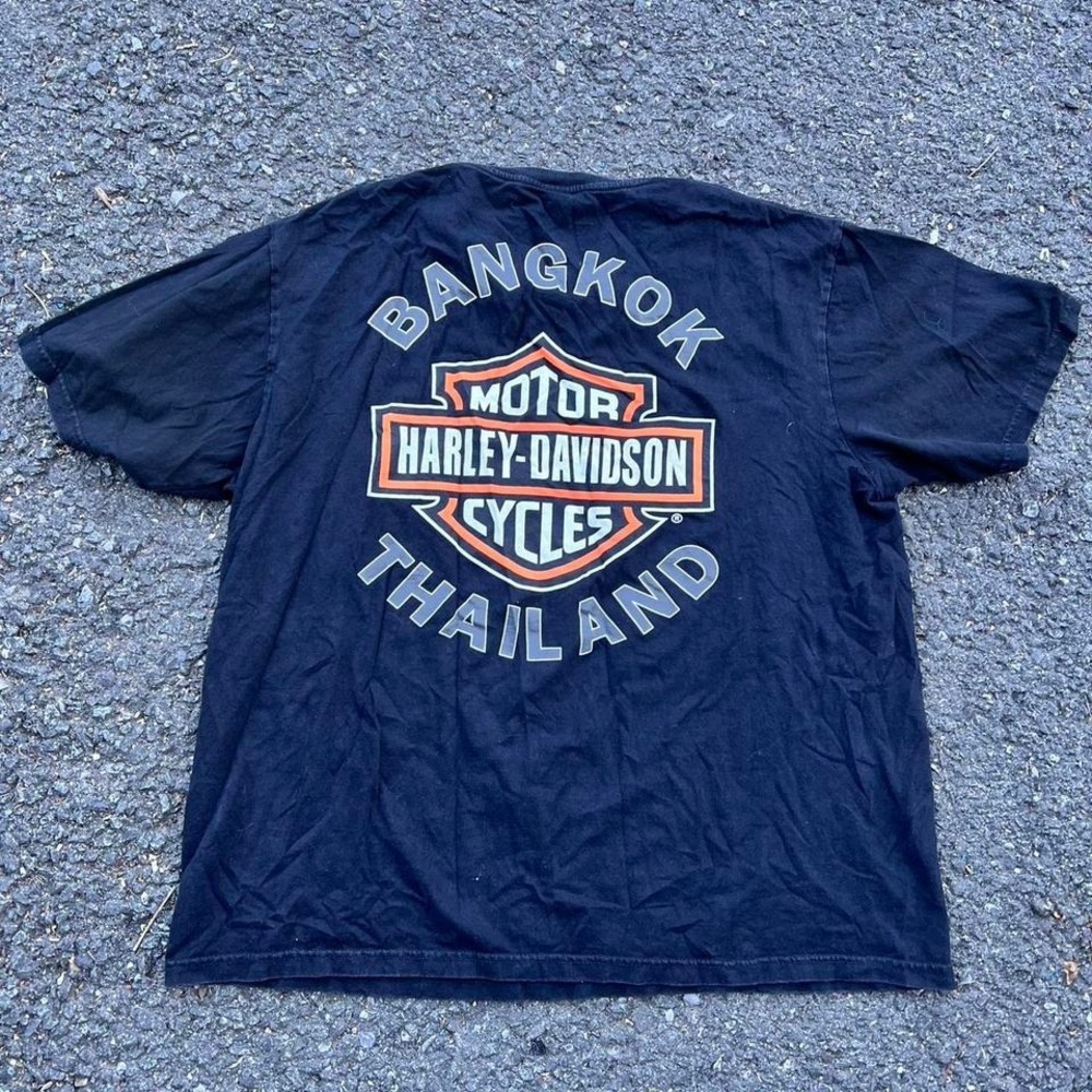 1990s Harley Davidson Bangkok Graphic Tee size L
